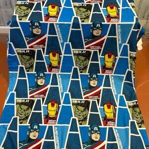 Marvel Avengers Hulk Captain America Iron Man Toddler Bed Polyester Flat Sheet